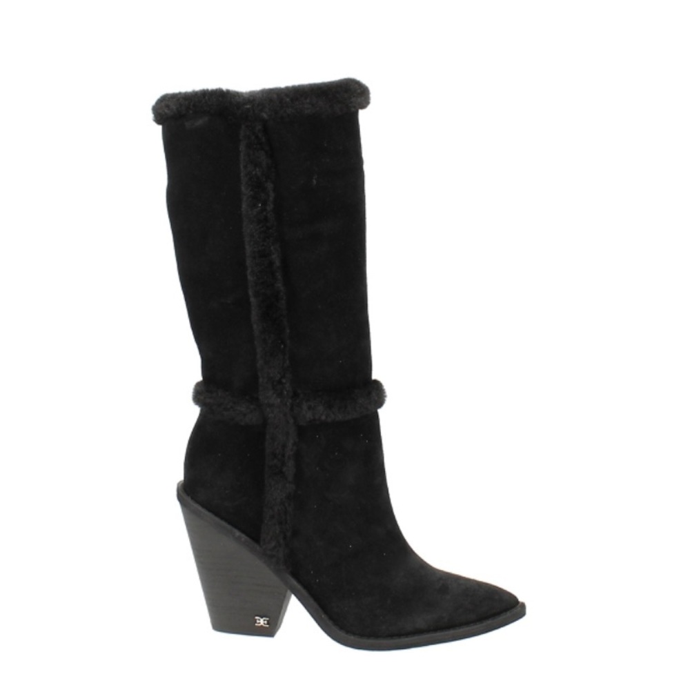 NEW Sam Edelman Isla Black Suede Boots SZ 9.5